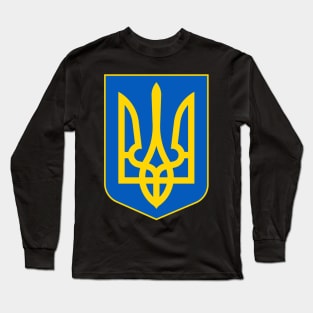 Coat of Arms of Ukraine - Tryzub Long Sleeve T-Shirt